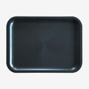 Fast food πλαστικός δίσκος 35x26cm μαύρος