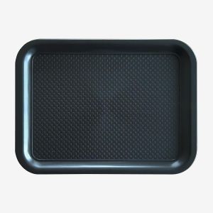 Fast food πλαστικός δίσκος 35x26cm μαύρος