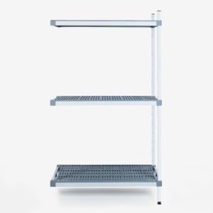 Ράφι αλουμινίου ΓΩΝΙΑ με 3 επιφάνειες 60x30x180cm ALUPLAST