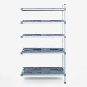 Ράφι αλουμινίου ΓΩΝΙΑ με 5 επιφάνειες 60x30x180cm ALUPLAST