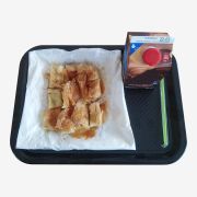Fast food πλαστικός δίσκος 35x26cm μαύρος