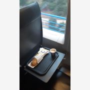 Fast food πλαστικός δίσκος 35x26cm μαύρος