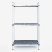 Ράφια ψυκτικών θαλάμων με 3 ραφιέρες 130x80x180cm INOXPLAST