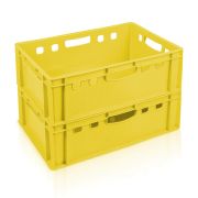 Τελάρο Στοιβαζόμενο για κρέας Κίτρινο 39lt 60x40x20cm 2129-E2