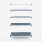 Ράφι αλουμινίου NO-LEG με 5 επιφάνειες 170x30x180cm ALUPLAST